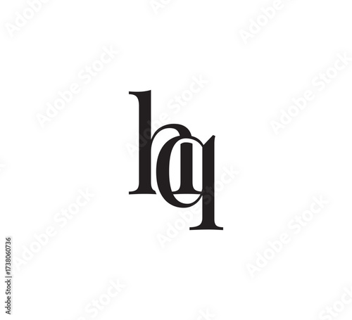 Elegant Serif Monogram Logo with Overlapping Initial Letters – Vintage and Modern Branding Design hq