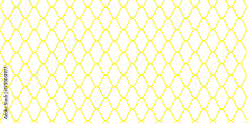 Seamless yellow wave line pattern on white background, minimal abstract geometric design, simple modern texture, repetitive curved lines,