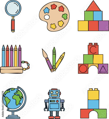 Educational Toys and Tools for Learning and Development.