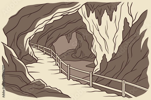 Oregon Caves in Oregon, marble passages twisting through cool mountain interior