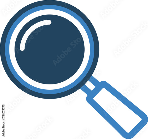 Magnifying glass icon for search and investigation.