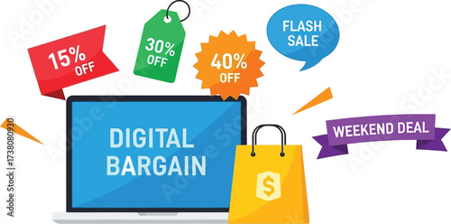 Digital bargain sale discount offer weekend deal flash sale promotion
