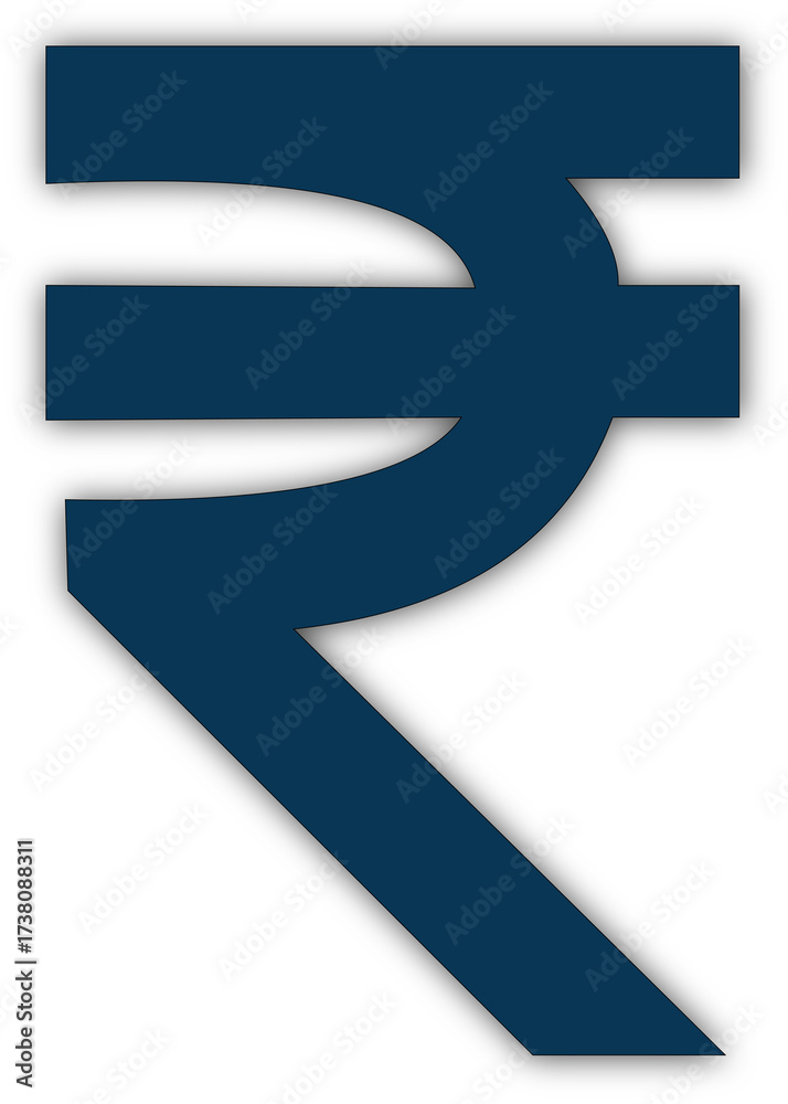 Obraz premium blue arrow isolated on white