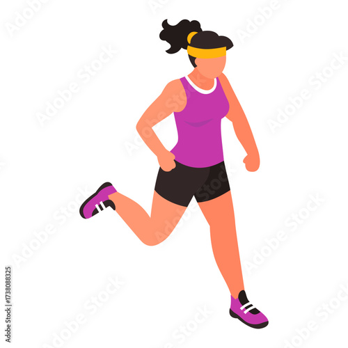 Healthy Woman Running Outdoors for Fitness and Well-being Marathon Training Silhouette