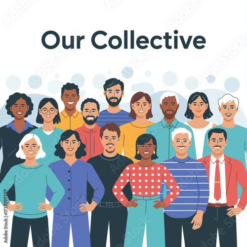 Diverse team of professionals showing collective unity and collaboration in the workplace