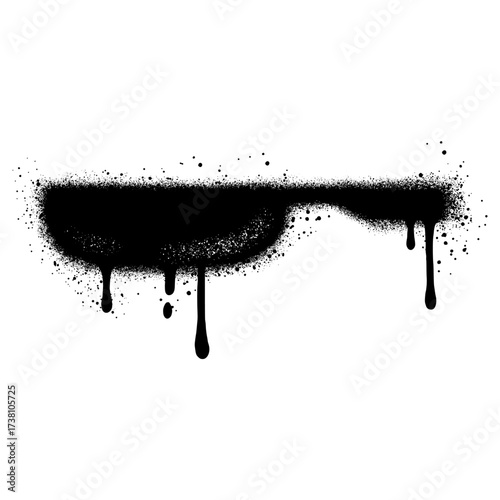 Spray Painted Graffiti knife icon Sprayed isolated with a white background.