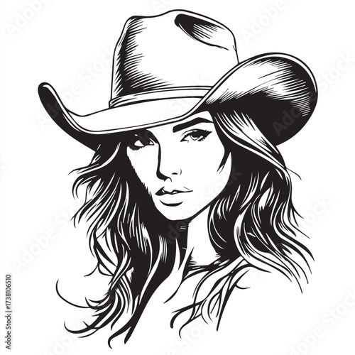 girl in cowboy hat