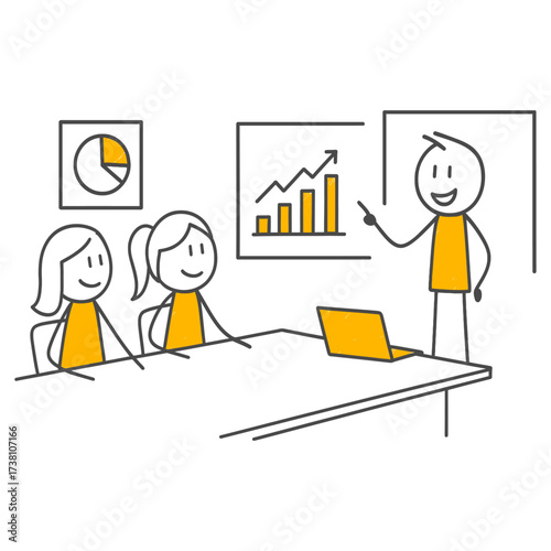 Effective Presentation of Growth Strategies and Statistical Data to Management in the Business World.