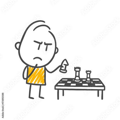 The Pensive Expression Brought by Mind Games.