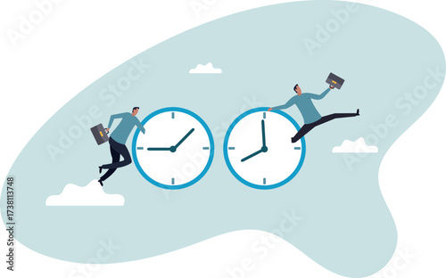Time management or time travel to the future, time flied fast to work deadline,about a man and his life.