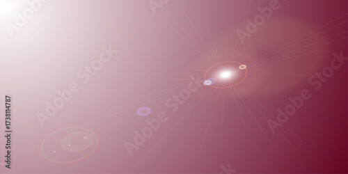 Bright Sunlight Flare on Black Background with Lens Effects. Lights and Lens Flares effect. Overlay, flare light transition, effects sunlight, lens flare, light leaks. High-quality stock images.