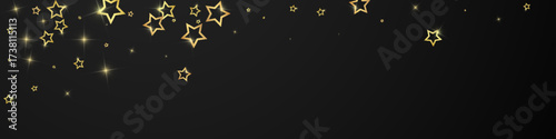 Christmas spirit. Scattered falling stars.