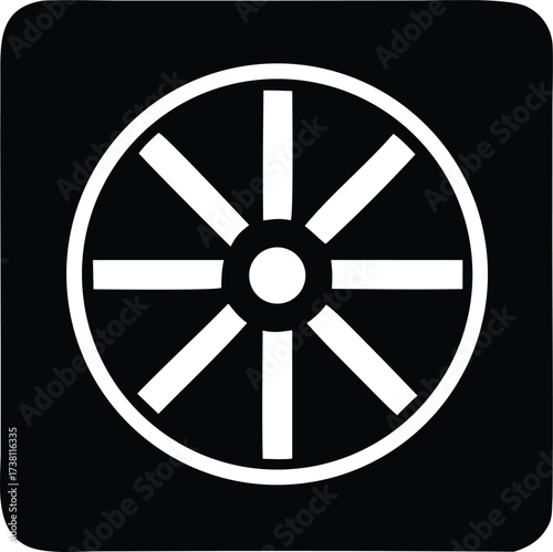 Zen buddhism dharma wheel symbol represents the noble eightfold path spiritual journey and enlightenment a sacred icon for meditation and mindfulness