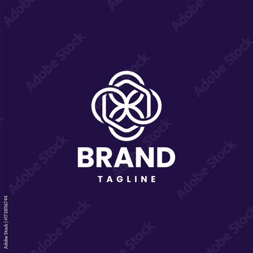 Clean and minimal mandala style logo design for famine business, cosmetics, jewelry business, decoration, spa, boutique and fashion industry.