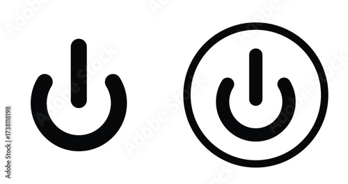 Power on off icon vector eps10.