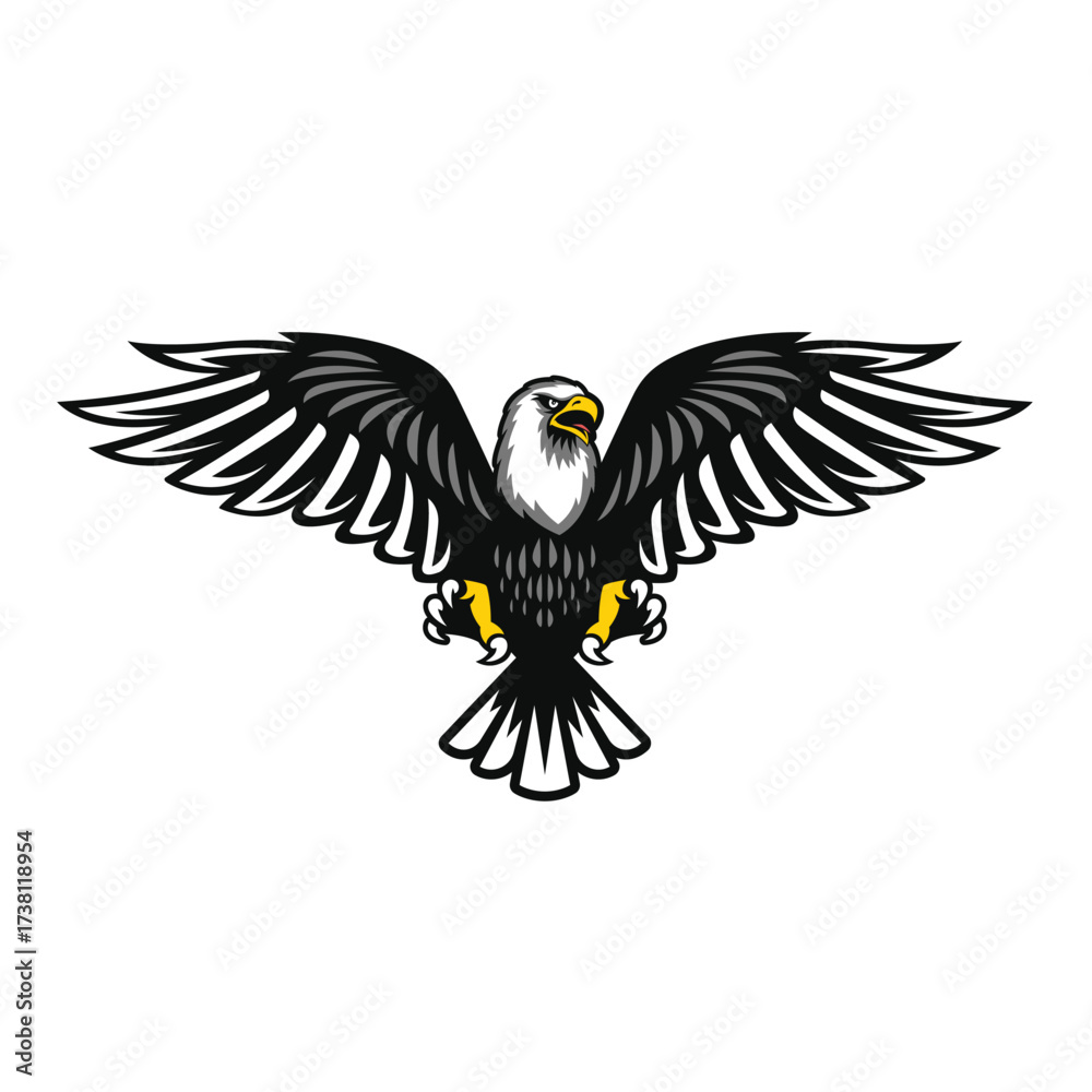 Obraz premium eagle abstract logo modern style