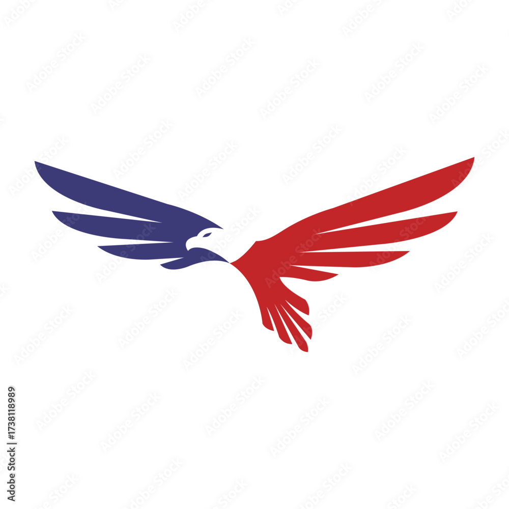 Obraz premium eagle abstract logo modern style