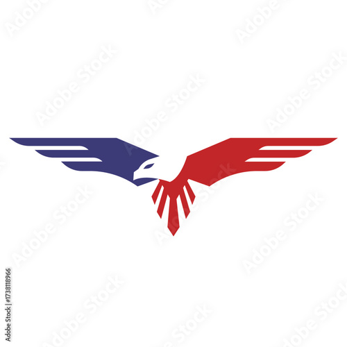 eagle abstract logo modern style