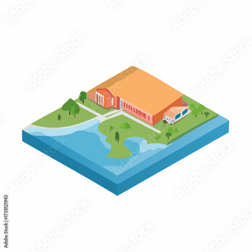 Colored vector map