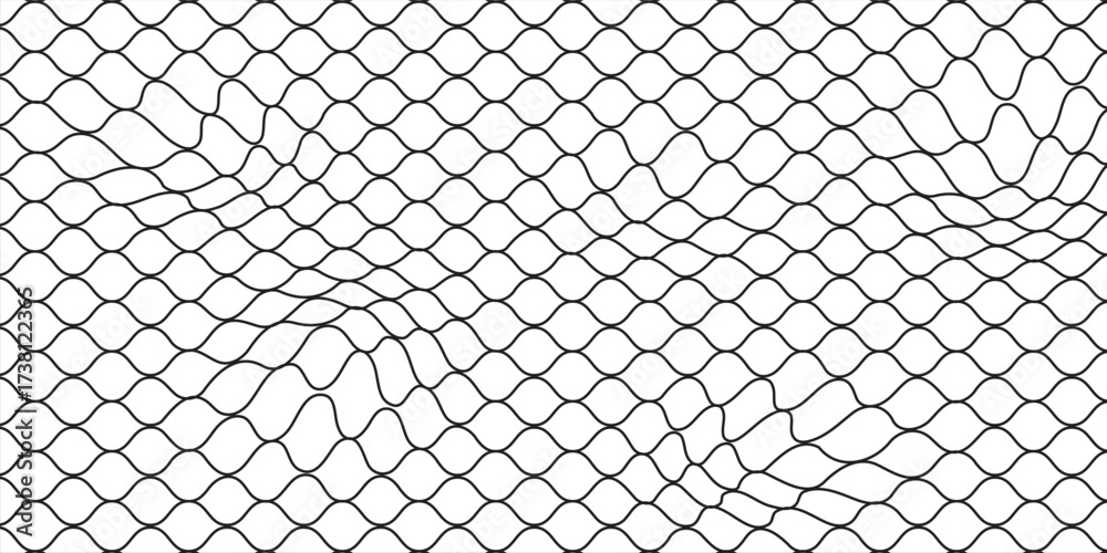 Fototapeta premium Wire mesh fence isolated on white background