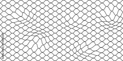 Wire mesh fence isolated on white background