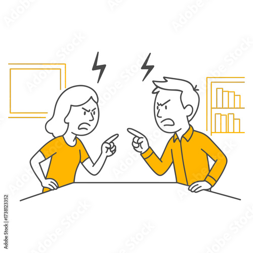 The Climax of Professional Disagreement The Rising Tension Line in the Workplace.