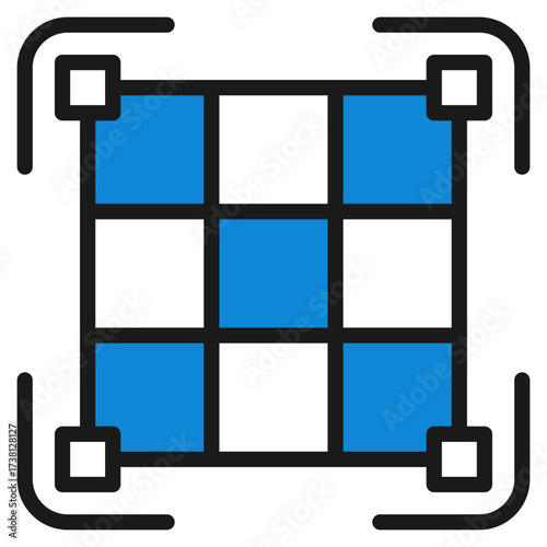 Snap Grid Icon For Design Elements