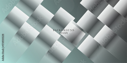 pastel green and silver abstract texture vector background 3d art style