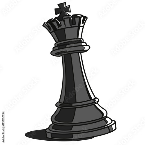 Cartoon chess king