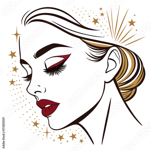 Elegant Woman Beauty Illustration