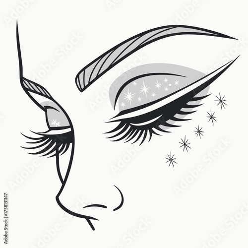Glamorous Eye Makeup with Stars