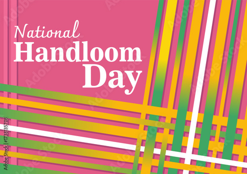 National handloom day design template
