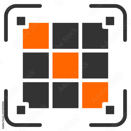 Snap Grid Icon For Design Elements