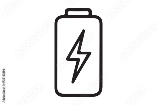 battery icon in trendy flat style