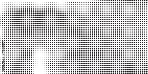 Halftone gradient. Dotted gradient, smooth dots spraying and halftones dot background seamless horizontal geometric pattern vector template set modern circle background artsHalftone gradient. Dotted 