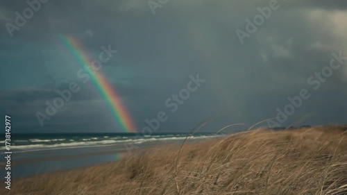 A stormy day at the beach