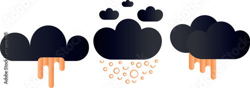 Clouds and rain clouds, seasonal precipitation, climate and weather, weather forecast, heavy rain