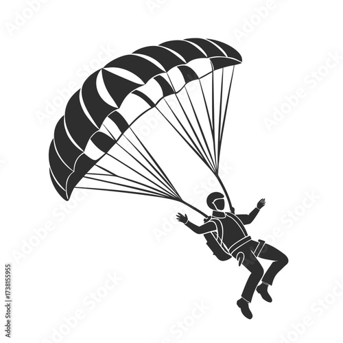 Vector camping scene icon with a sleeping bag, tent, and campfire. Black silhouette for outdoor adventure and hiking isolated on a white background