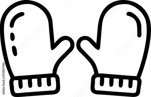 hand gloves vector icon on white or transparent background. coal mining or mining worker or mining labor icons items. Stroke icon collections. Editable Stroke icon collection for mobile and web.