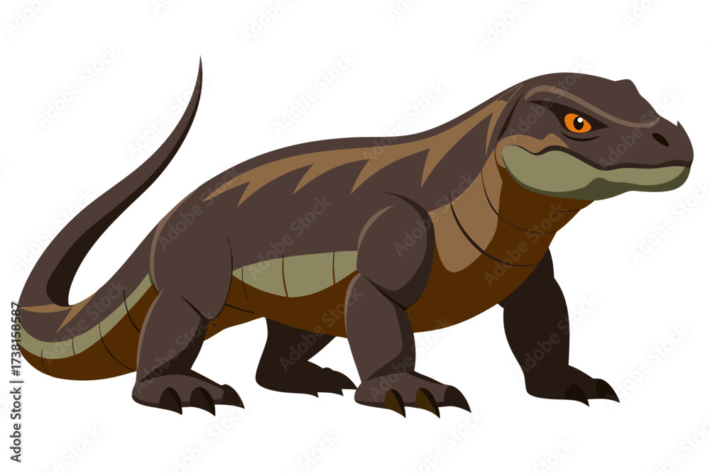 Fototapeta premium lizard isolated on white background