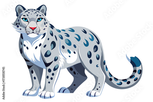 vector illustration of a leopard
