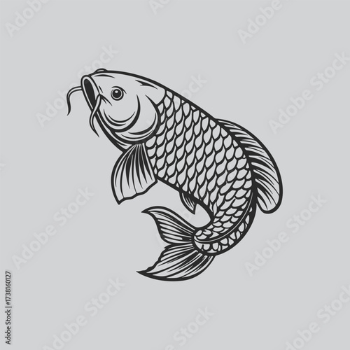 Asian Arowana Fish Tattoo Art