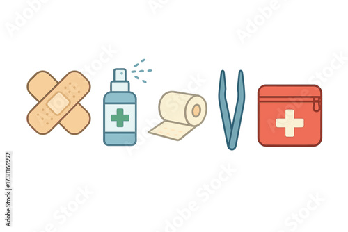 Essential first aid supplies for minor injuries and medical emergencies