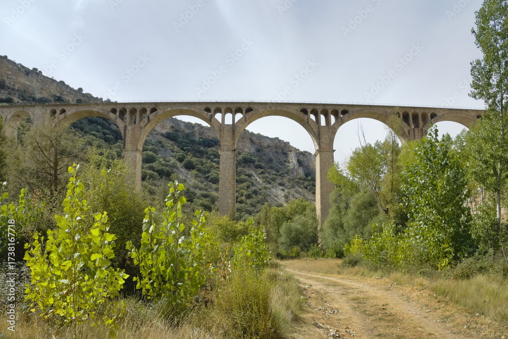 Fototapeta premium Arroyo de Valtejo Viaduct, Segovia, Spain