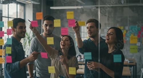 Modern Office Team Strategy Meeting