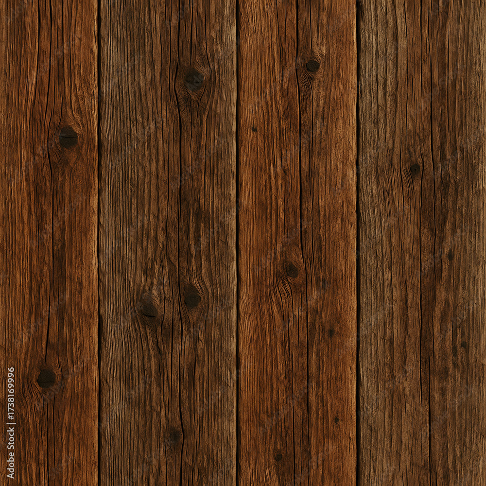 Fototapeta premium Seamless Aged Barn Wood Texture | Weathered Rustic Timber Background