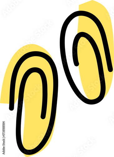 Stylized vector illustration of ears, suitable for healthcare, audiology, or auditory health content.