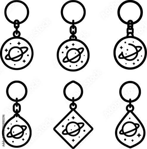Cosmic Keychain Universe Icons