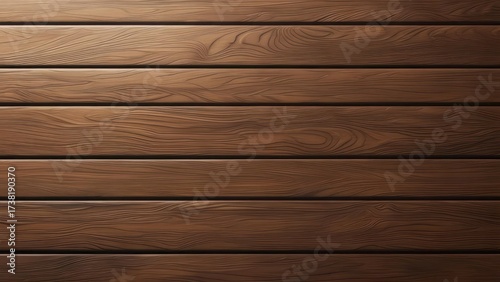 Dark Brown Wooden Planks Background with Horizontal Lines and Wood Grain.