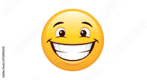 Bright and sunny smiley face illustration symbolizing happiness and positive emotion in digital